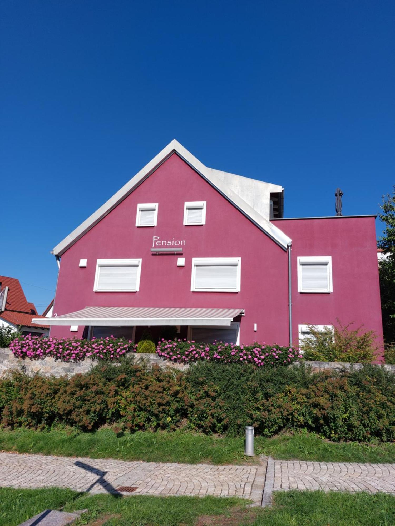 Pension Am Kirchberg Wehringen Esterno foto