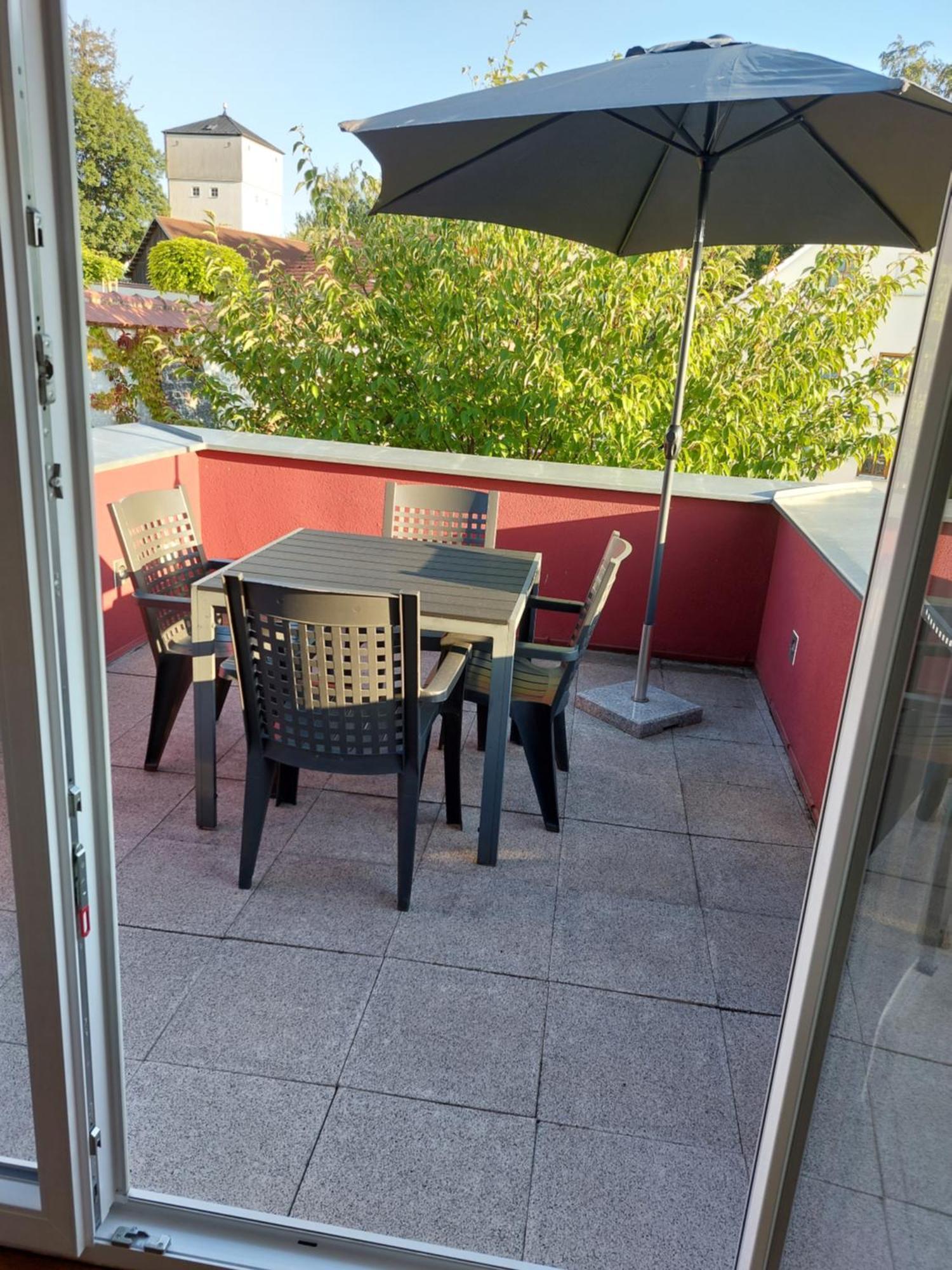 Pension Am Kirchberg Wehringen Esterno foto